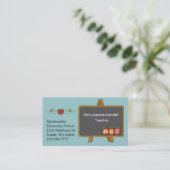 Le carte de visite du professeur fait sur commande (Debout devant)