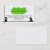 Le carte de visite du psychologue d'école (Devant / Derrière)