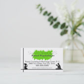 Le carte de visite du psychologue d'école (Debout devant)