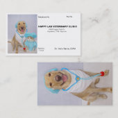 Le carte de visite du vétérinaire (Devant / Derrière)