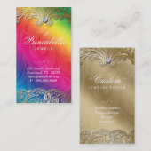 Le carte de visite élégant de bijoux laisse (Devant / Derrière)