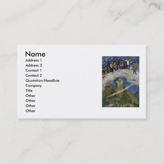 Le Carte de visite Fairies (Devant)