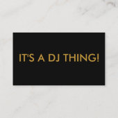 Le carte de visite final du DJ (Dos)