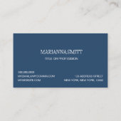 Le Carte de visite Floral Bleu (Dos)