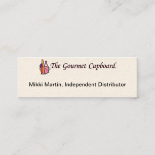 Le carte de visite gastronome de placard