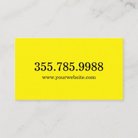 Le carte de visite Handyman (Dos)