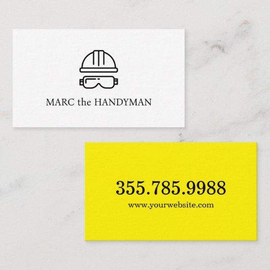 Le carte de visite Handyman (Devant / Derrière)