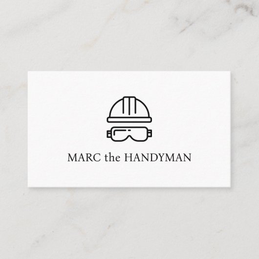 Le carte de visite Handyman (Devant)