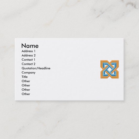 Le Carte de visite Knot Ganson de Salomon (Devant)
