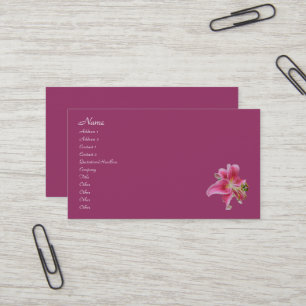 Le Carte de visite Lily de Carolyn
