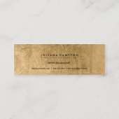 Le carte de visite Luxe d'or noir moderne, (Dos)