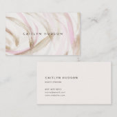 Le carte de visite minimaliste d'aquarelle (Devant / Derrière)