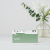 Le carte de visite mou de vague verte, conçoivent (Debout devant)