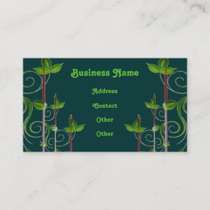 Le Carte de visite naturel vert