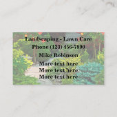 Le Carte de visite paysager (Dos)