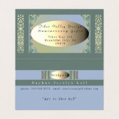 Le Carte de visite plié Arts (Intérieur déplié)