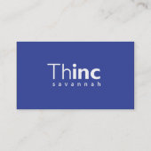 Le carte de visite ThincSavannah de Tom (Dos)