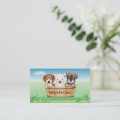 Le carte de visite vétérinaire animal poursuit le (Debout devant)