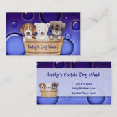 Le carte de visite vétérinaire animal poursuit le (Devant / Derrière)