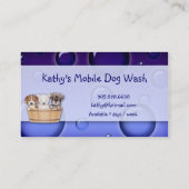 Le carte de visite vétérinaire animal poursuit le (Dos)