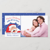 Le carte photo Père Noël Dit... (Devant / Derrière)