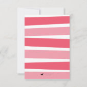 Le carte photo rose heureux de Valentine de coeurs (Dos)