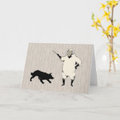 Le carte pour notes de Herder~A border collie de (Fleur jaune)