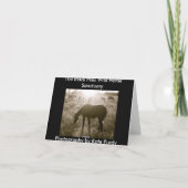 Le carte pour notes de sanctuaire de cheval (Dos)