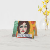 le carte pour notes-parfois I feignent pour être (Fleur jaune)