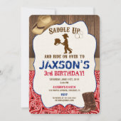 Le casquette de cowboy initialise des invitations (Devant)