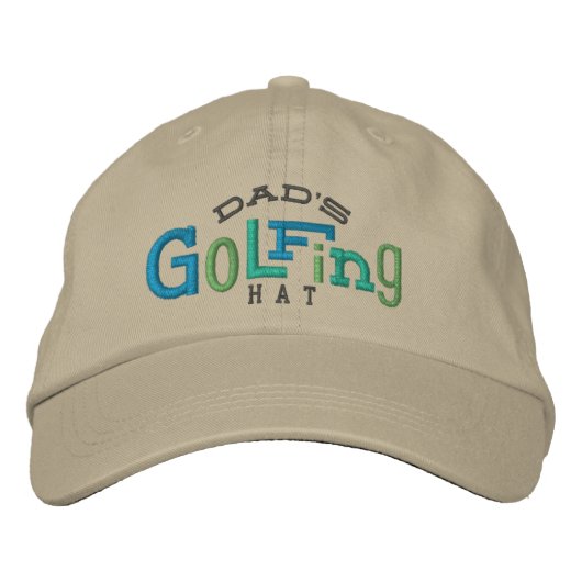 Le Casquette de la broderie de golf de papa (Devant)
