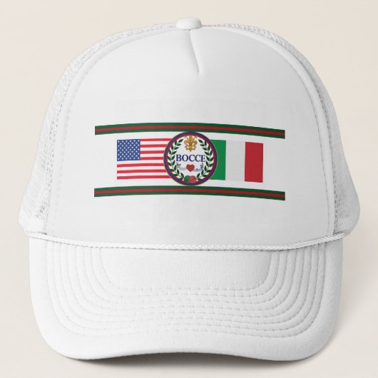 Le casquette du camionneur américain et italien de (Devant)