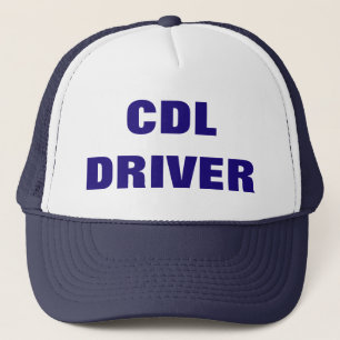 Le casquette du camionneur de CONDUCTEUR de CDL