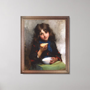 Le Casse-Croûte door Léon-Jean-Basile Perrault Canvas Afdruk