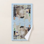 Le Cat du Café (Serviette à main)
