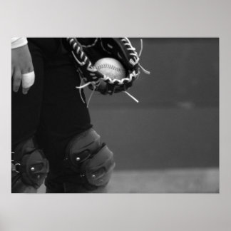 Le Catcher - Poster noir et blanc