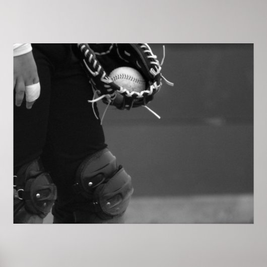 Le Catcher - Poster noir et blanc (Devant)