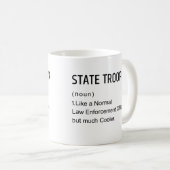 Le Cavalier D'État Mug Cadeau Comme Un Droit Norma (Devant droit)