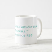 Le Célèbre Citation désagréable du RBG Mug (Devant droit)