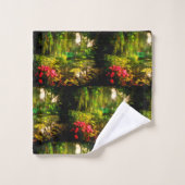 Le célèbre Claude Monet Giverny Pond Lilies (Gant de toilette)