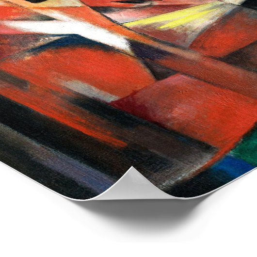 Le célèbre tableau de Franz Marc, Les Renards (191 (Coin)