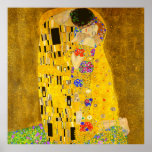 Le célèbre tableau de Gustav Klimt, The Kiss.<br><div class="desc">Le célèbre tableau de Gustav Klimt,  The Kiss. Poster célèbre Gustav Klimt peinture.</div>