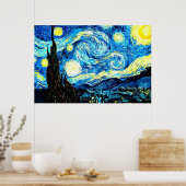 Le célèbre tableau de Van Gogh, Starry Night, (Cuisine)