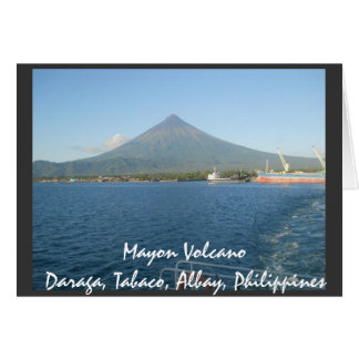 Le Célèbre Volcan Mayon En Carte Été