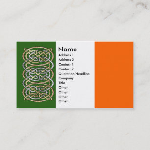 Le Celtic antique sonne des cartes de visite