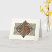 Le Celtic entrelacent la carte de voeux de panneau (Fleur jaune)