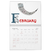 Le Celtic mystique de rose noue le calendrier 2008 (Feb 2027)