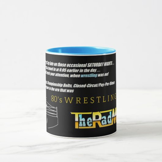 Le centre commercial Rad "80's Wrestling" Mug (Centre)