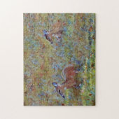 Le cerf dans un puzzle d'art animal de prairie (Vertical)
