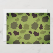 Le Cerf De Camo Homme Sur La Colline Invitation An (Dos)